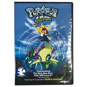 Pokemon 4Ever DVD Movie 2003 Rated G 79 Minutes Pikachu Adventure Anime EUC